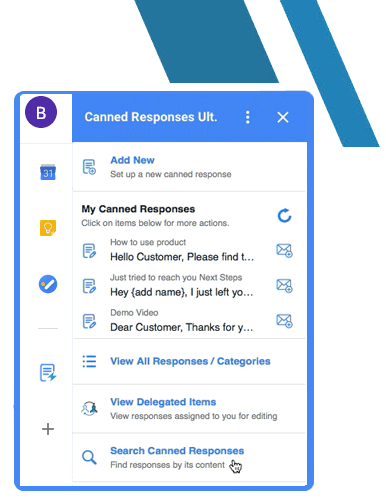 search canned messages gmail