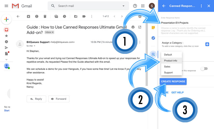 How to create and use Canned Responses in Gmail / GSuite?